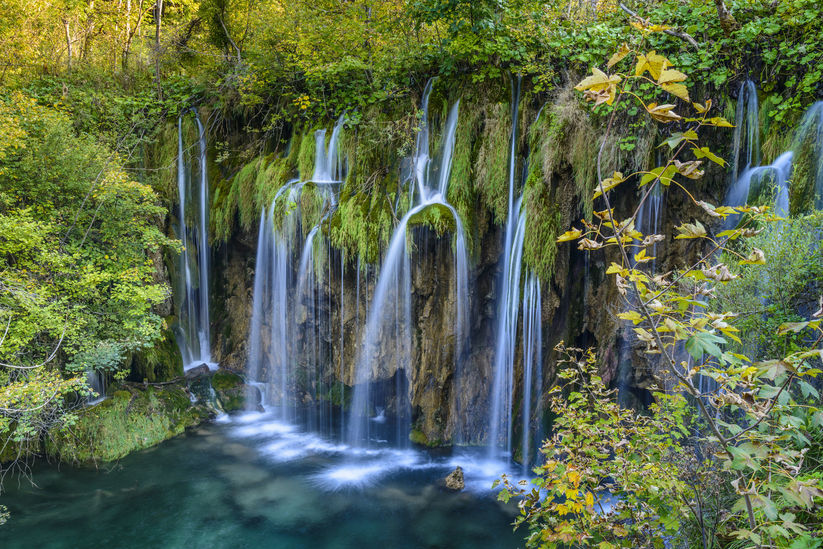 Wasserfall 3, Obere Seen, Nationalpark Plitvicer Seen, Kroatien