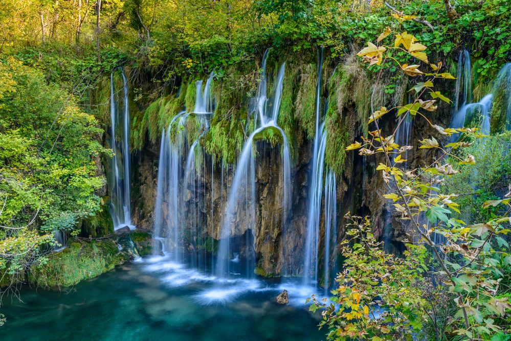 Wasserfall 3, Obere Seen, Nationalpark Plitvicer Seen, Kroatien Foto ...