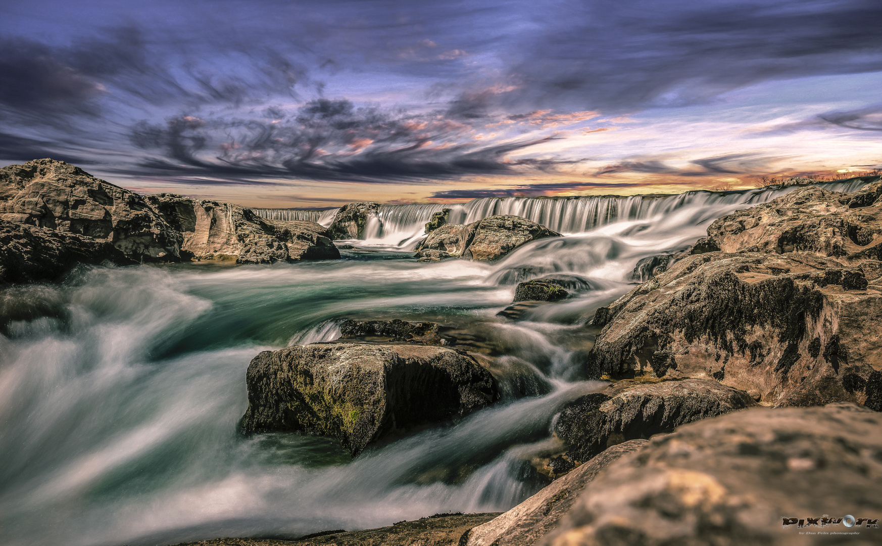 Wasserfall Abend