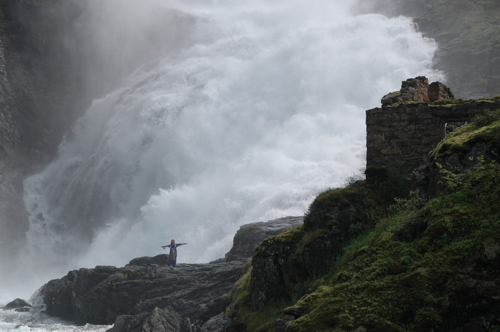 Wasserfall als Glücksbringer