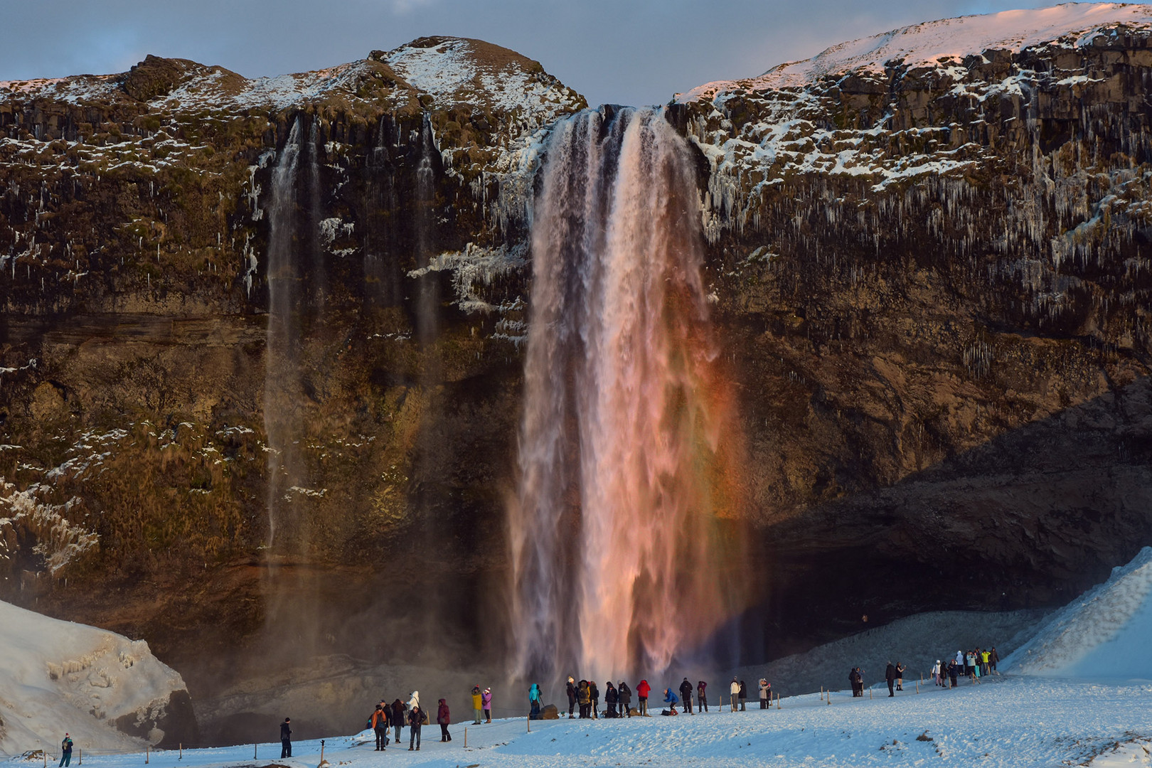 Wasserfall am Abend