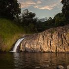 Wasserfall am Abend