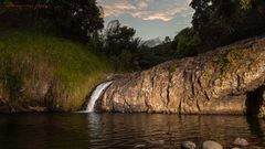 Wasserfall am Abend