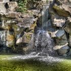 Wasserfall am Botanischen Garten in Ruhr-Universität Bochum