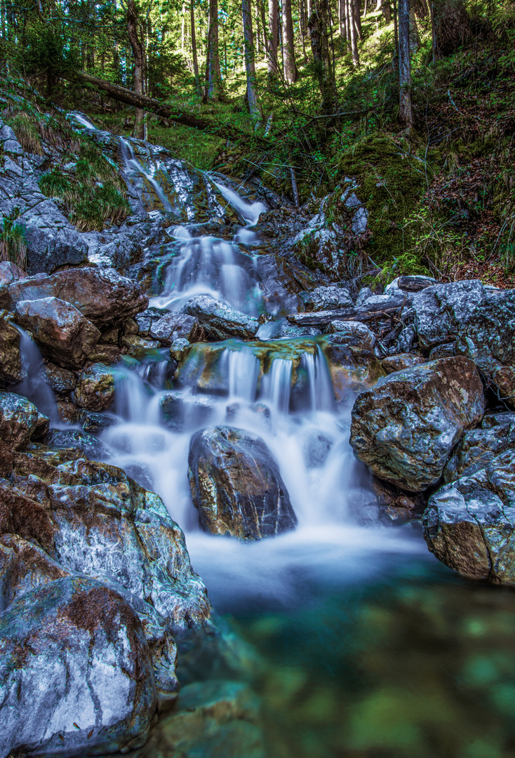 Wasserfall am Eibsee