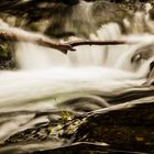 Wasserfall am Fluss Bourges in Burzet in der Region Ardéche