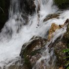 Wasserfall am Fuß der Strada della Forra