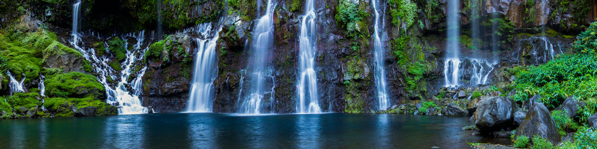 Wasserfall am Langevin-Fluß auf Reunion