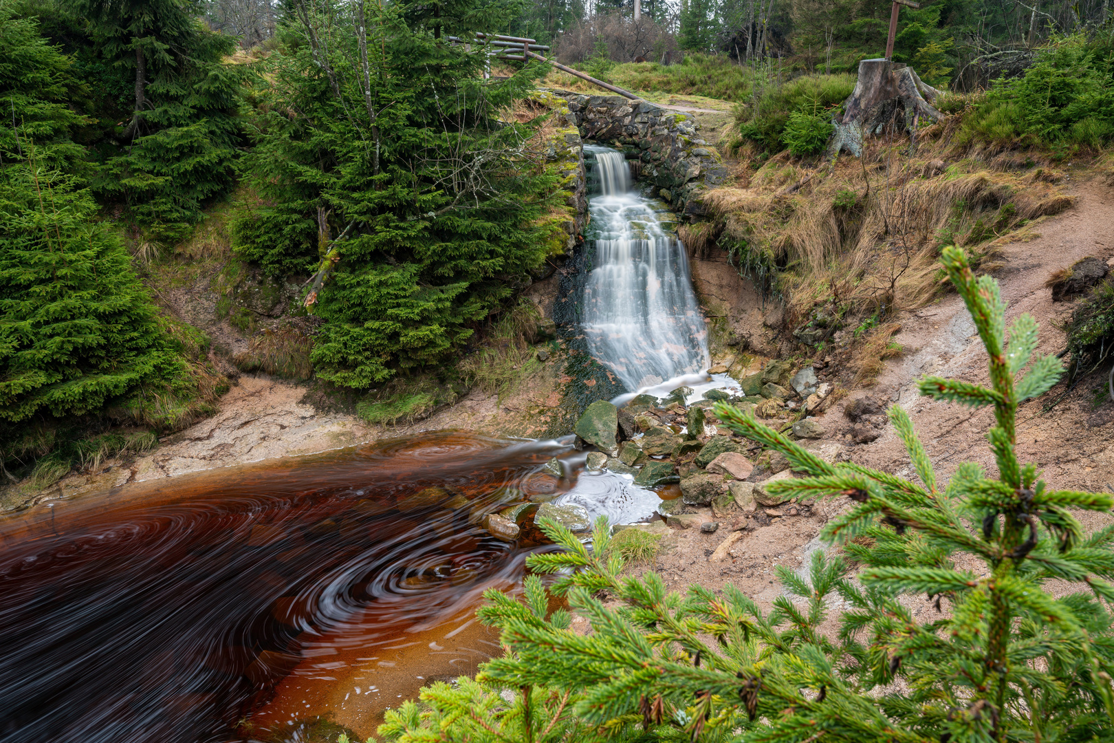 Wasserfall am Oderteich