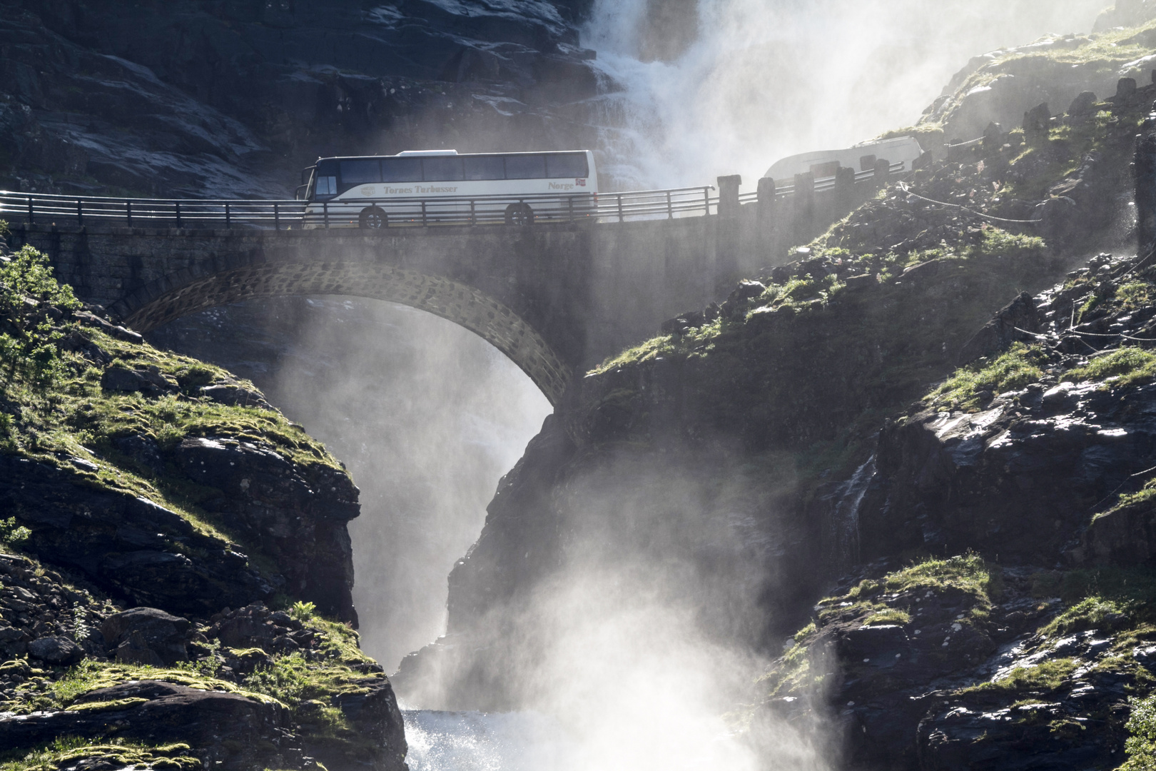 Wasserfall am Trollstigen,Norwegen