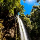 Wasserfall am Waikaremoana See in Neuseeland