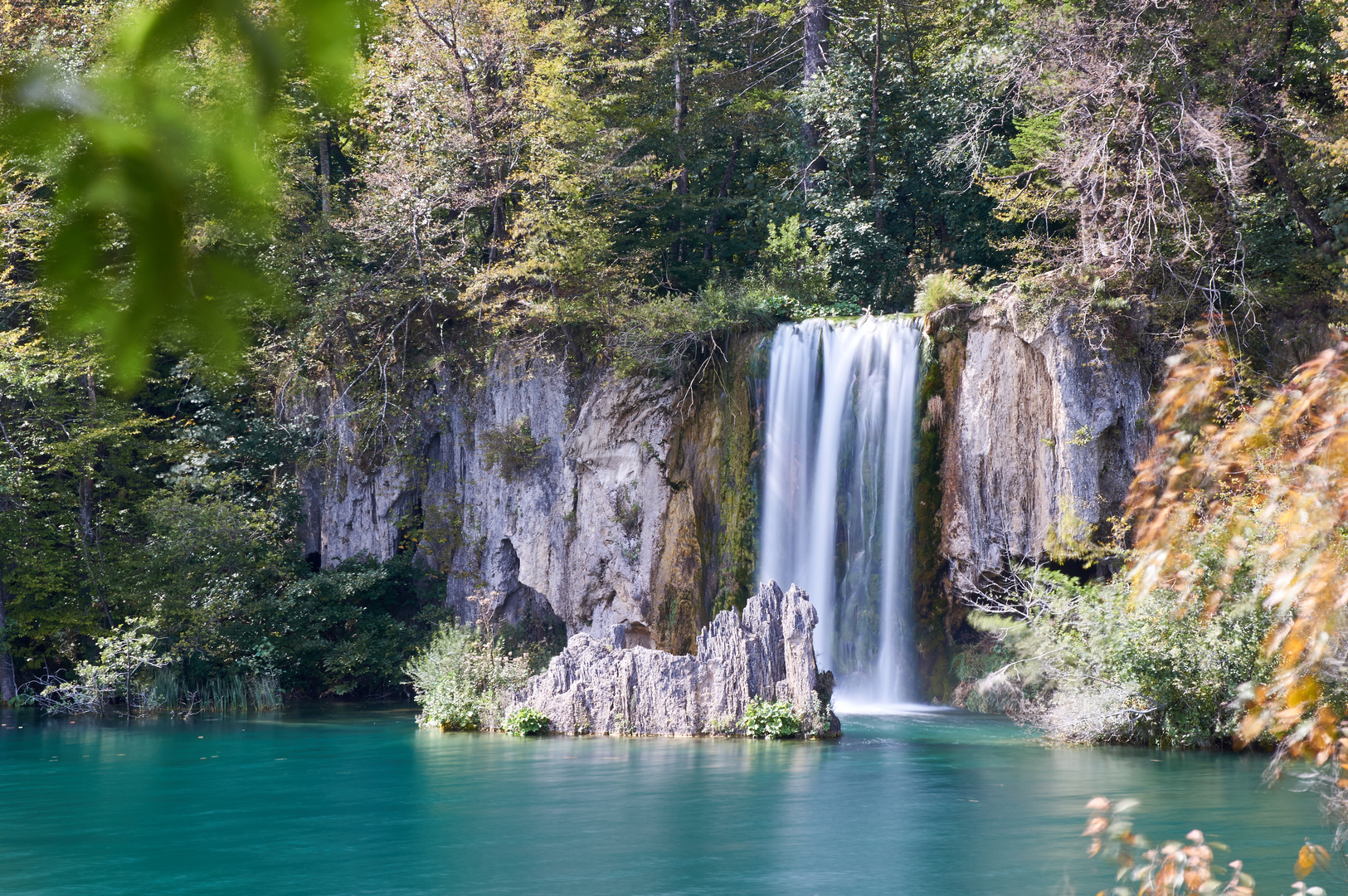 Wasserfall an den Plitvicer Seen