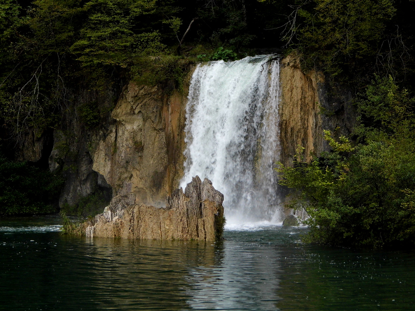 Wasserfall an den Plitvicer Seen