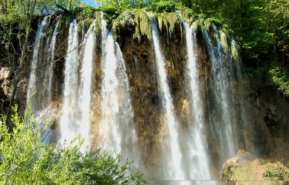 Wasserfall an den Plitvicer Seen