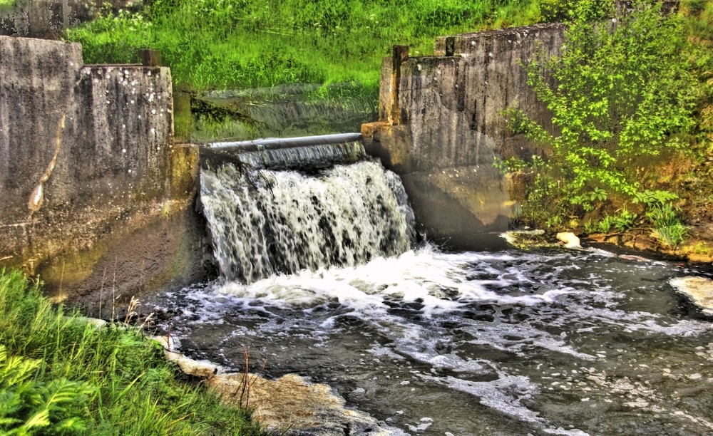 Wasserfall an der Aa in Hopsten