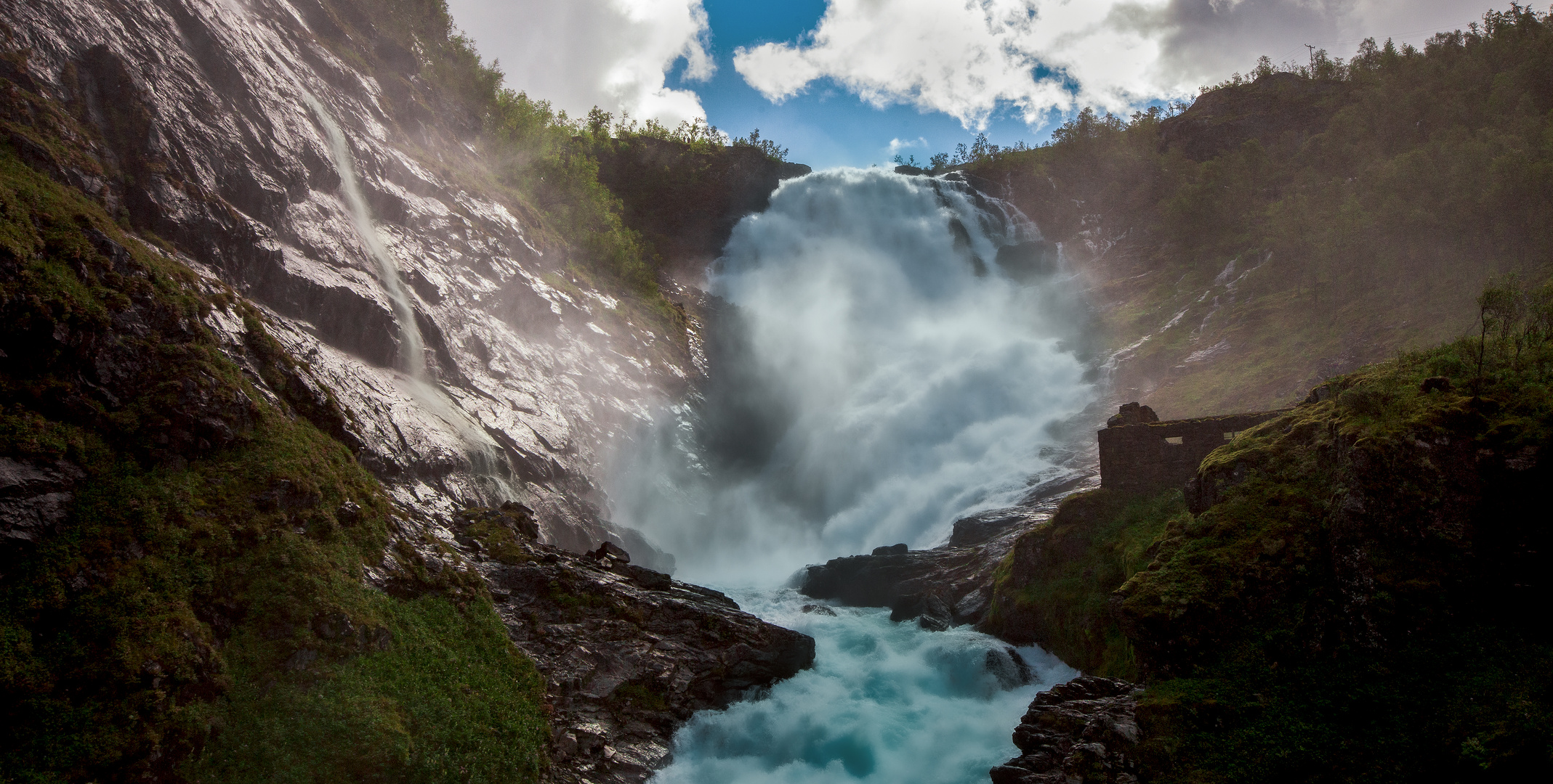 Wasserfall an der Flambahn 002 