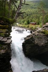 Wasserfall an der Gudbrands bru in Norwegen (in der nähe von Trollstigen)