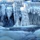 Wasserfall an der Zirzower Mhle im Winter 2012