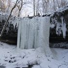 Wasserfall Aubach im Winter