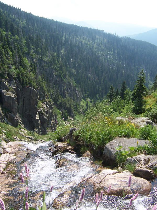 Wasserfall auf dem Berg