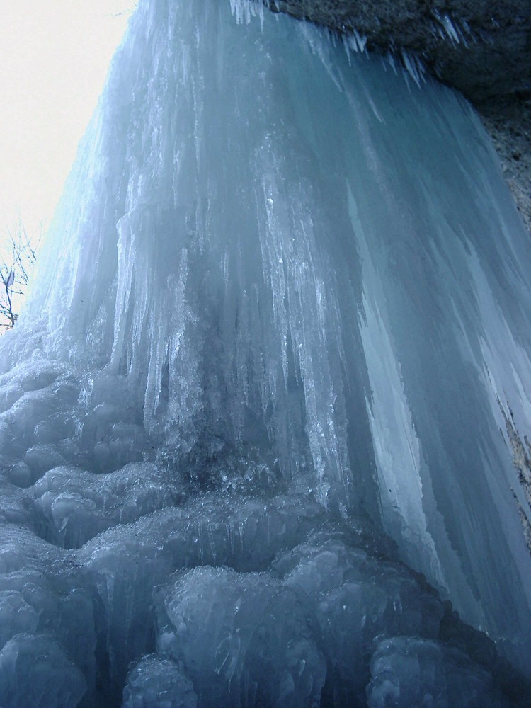 Wasserfall aus Eis