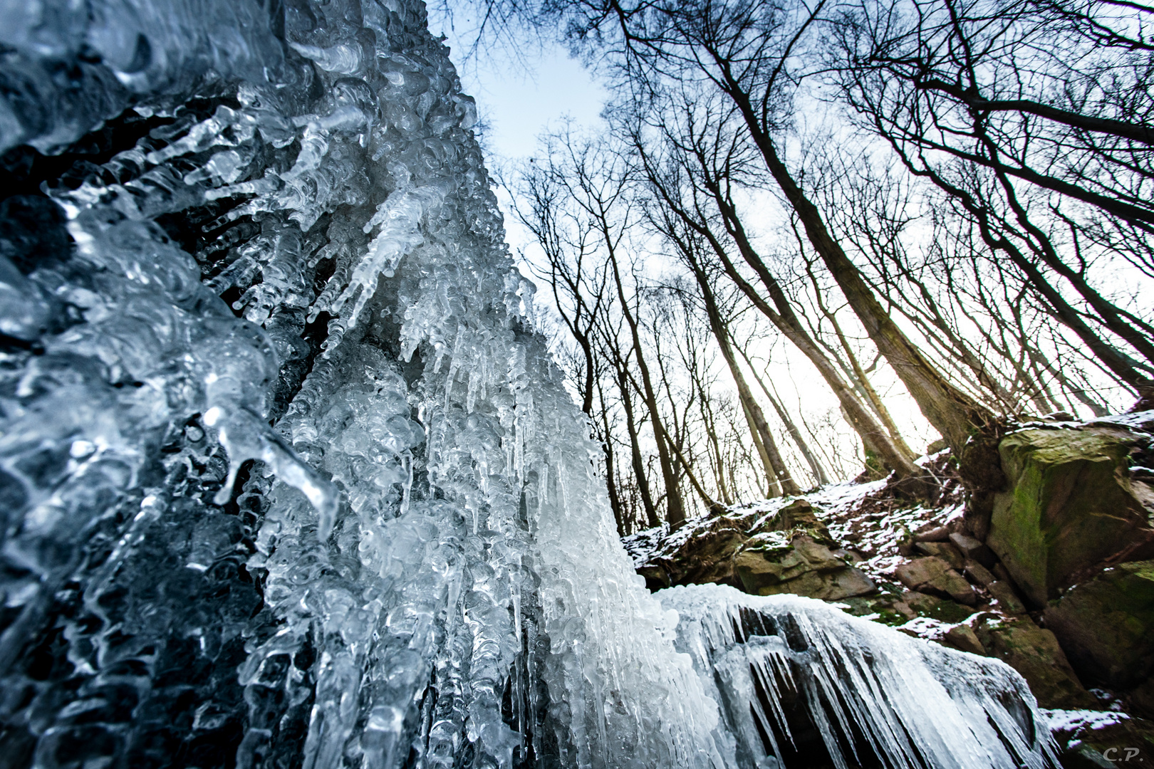 Wasserfall aus Eis