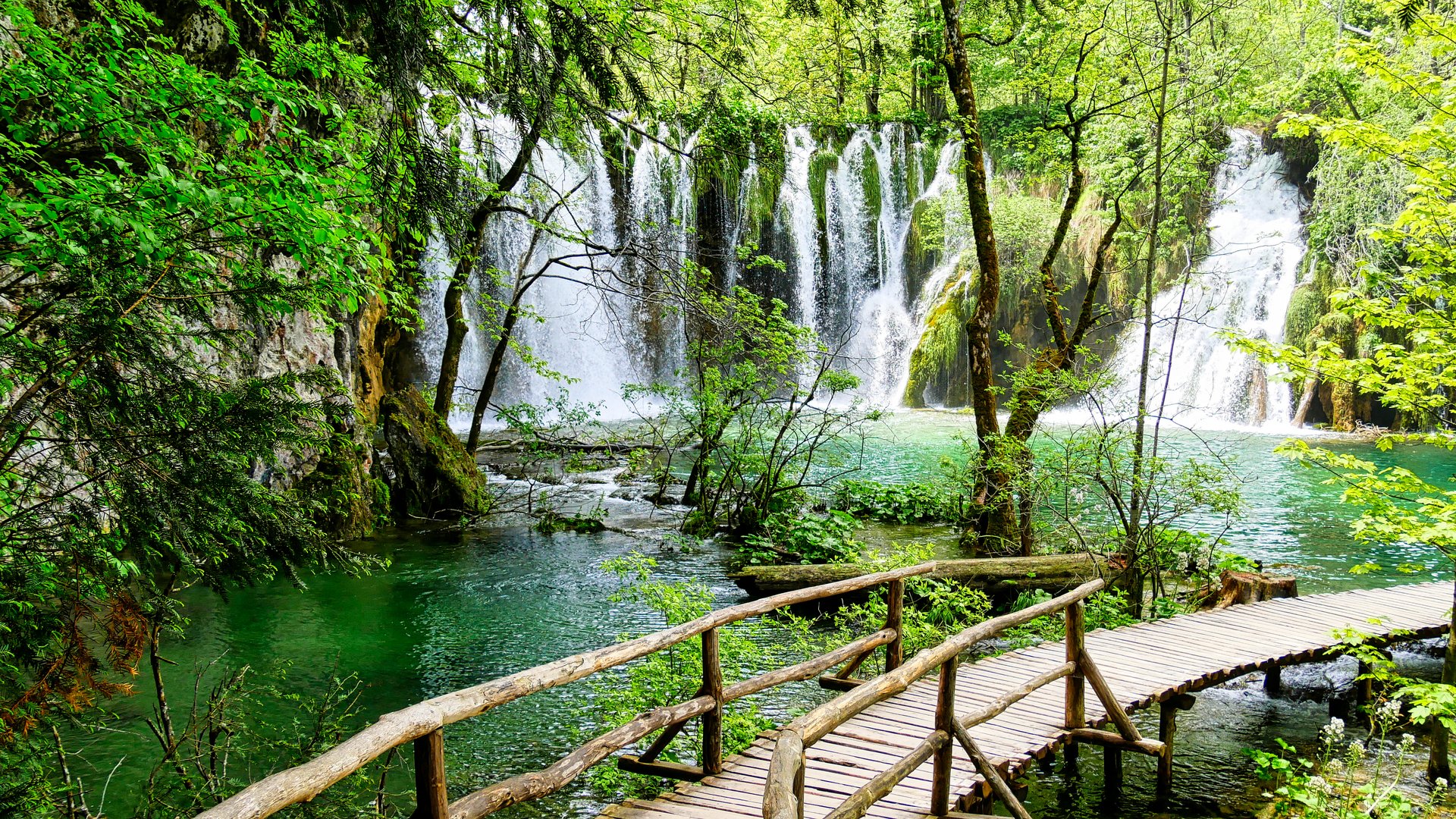 Wasserfall bei den Plitvicer Seen