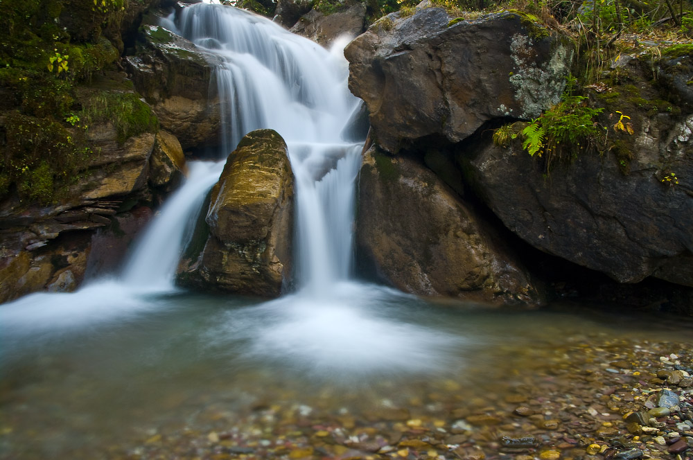 Wasserfall bei der Alp Schwarzenberg