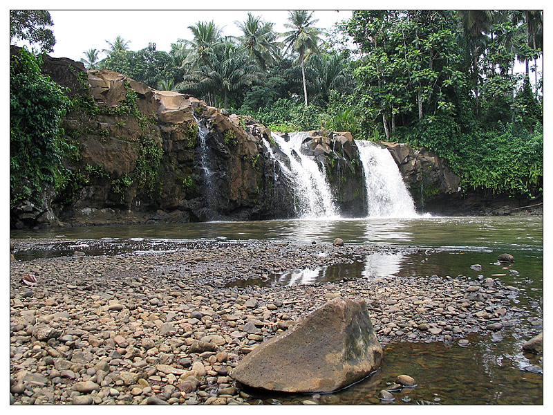 Wasserfall bei der Roça Ribeira Peixe - São Tomé e Príncipe