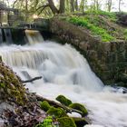 Wasserfall bei der Zirzower Mühle in der Nähe von Neubrandenburg 