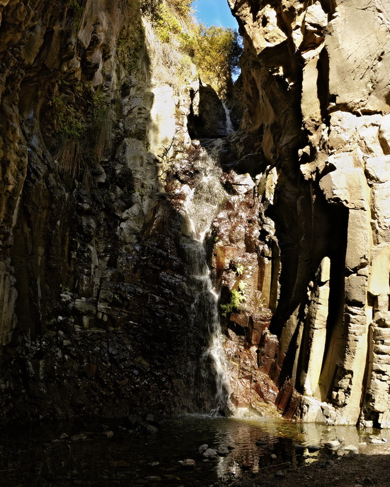 Wasserfall bei El Guro, La Gomera