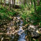 Wasserfall bei Hinterstein den Berg hinauf