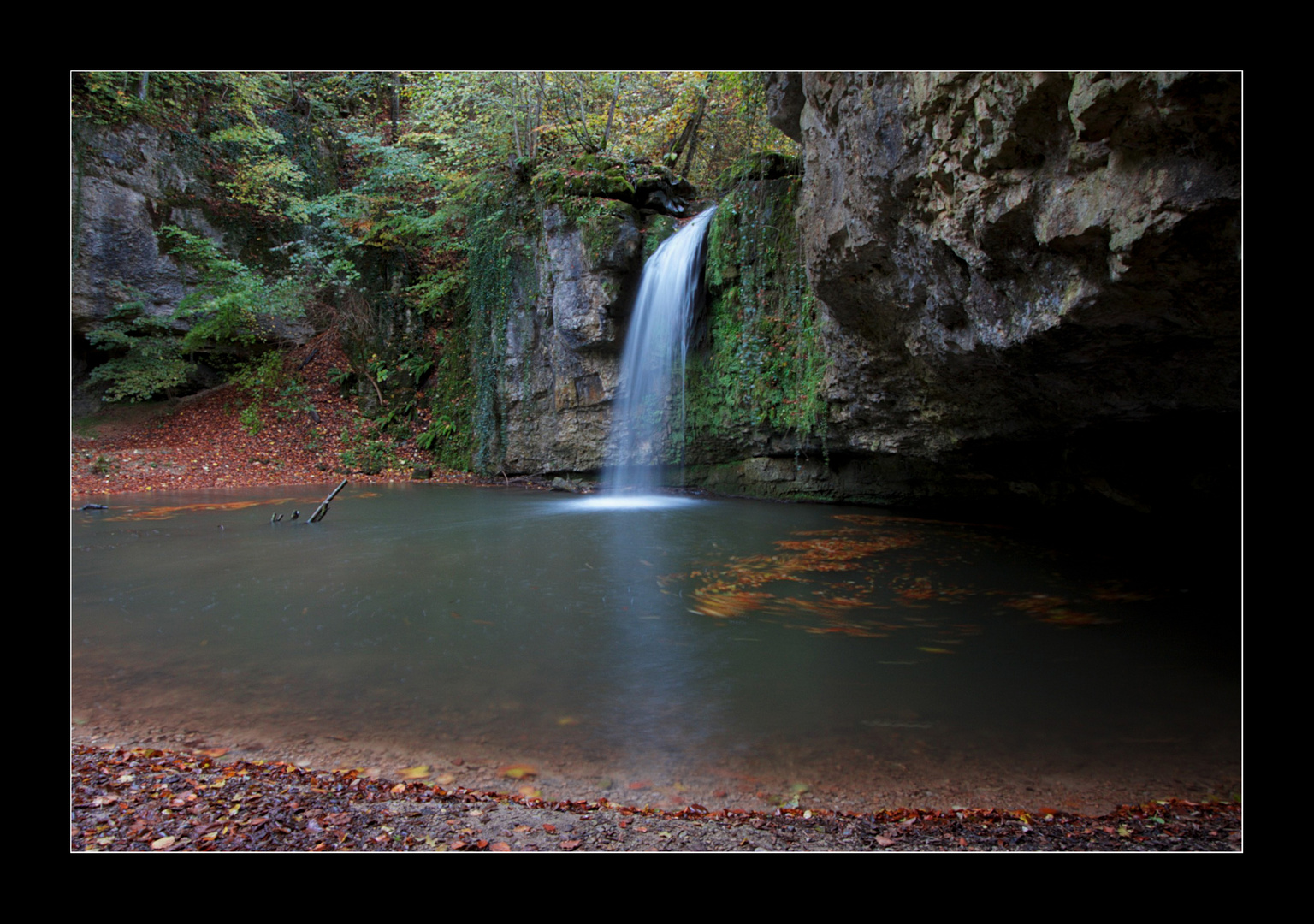 Wasserfall bei Kilchberg (Schweiz).