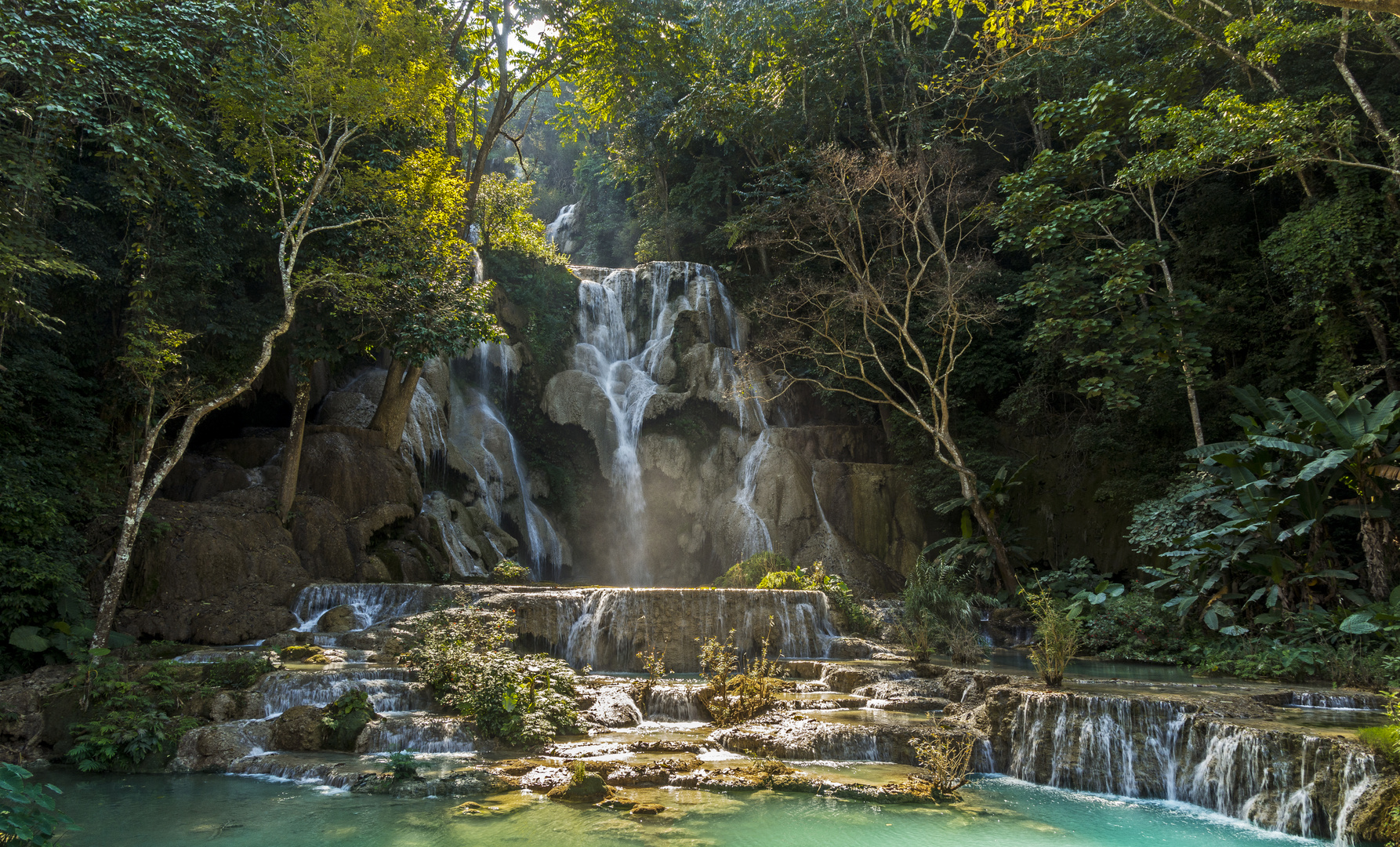 Wasserfall bei Luang Prabang