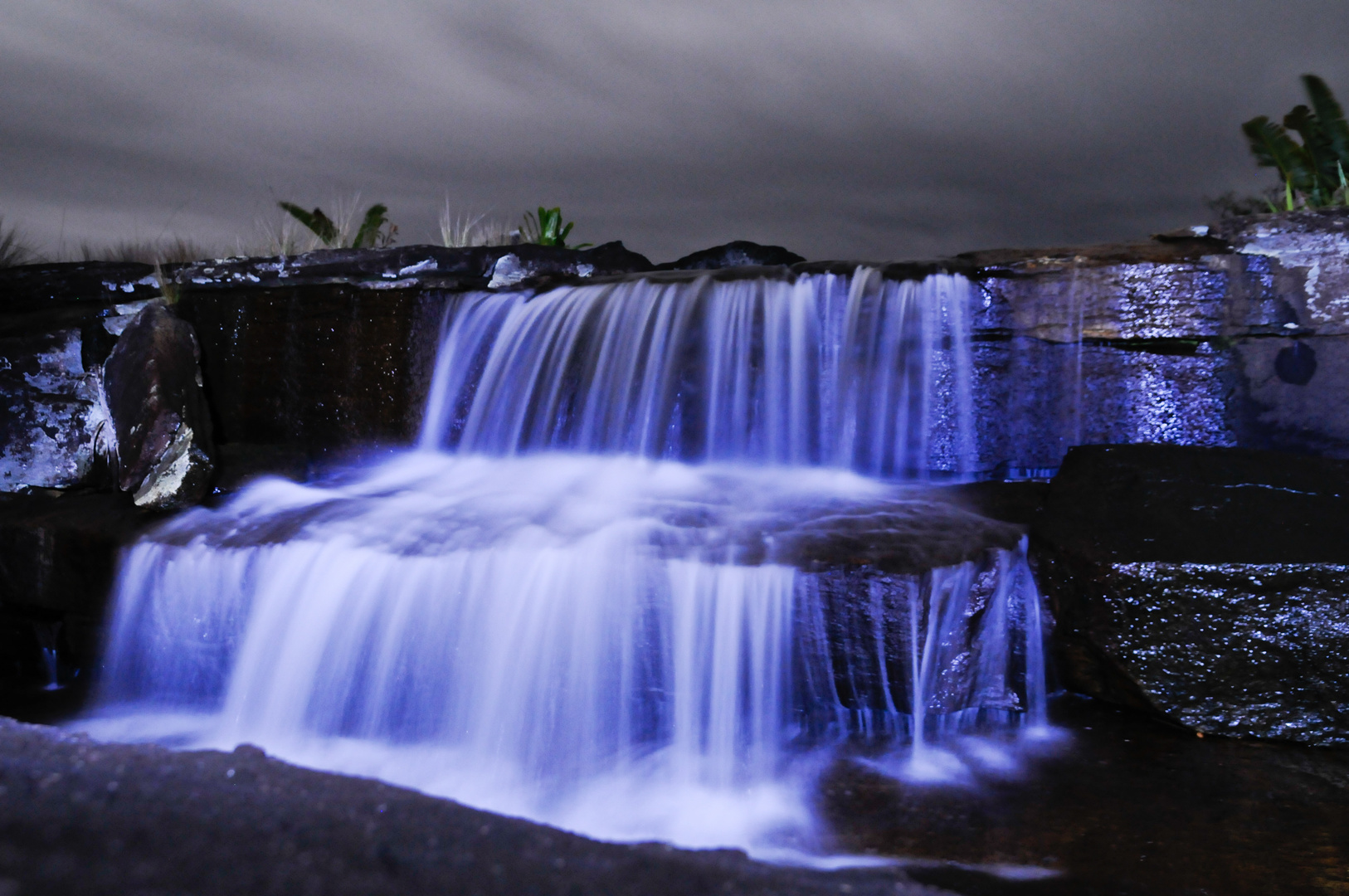 Wasserfall bei Nacht in Madagaskar