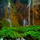 Wasserfall bei Regen