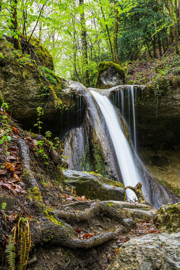 Wasserfall bei Regen