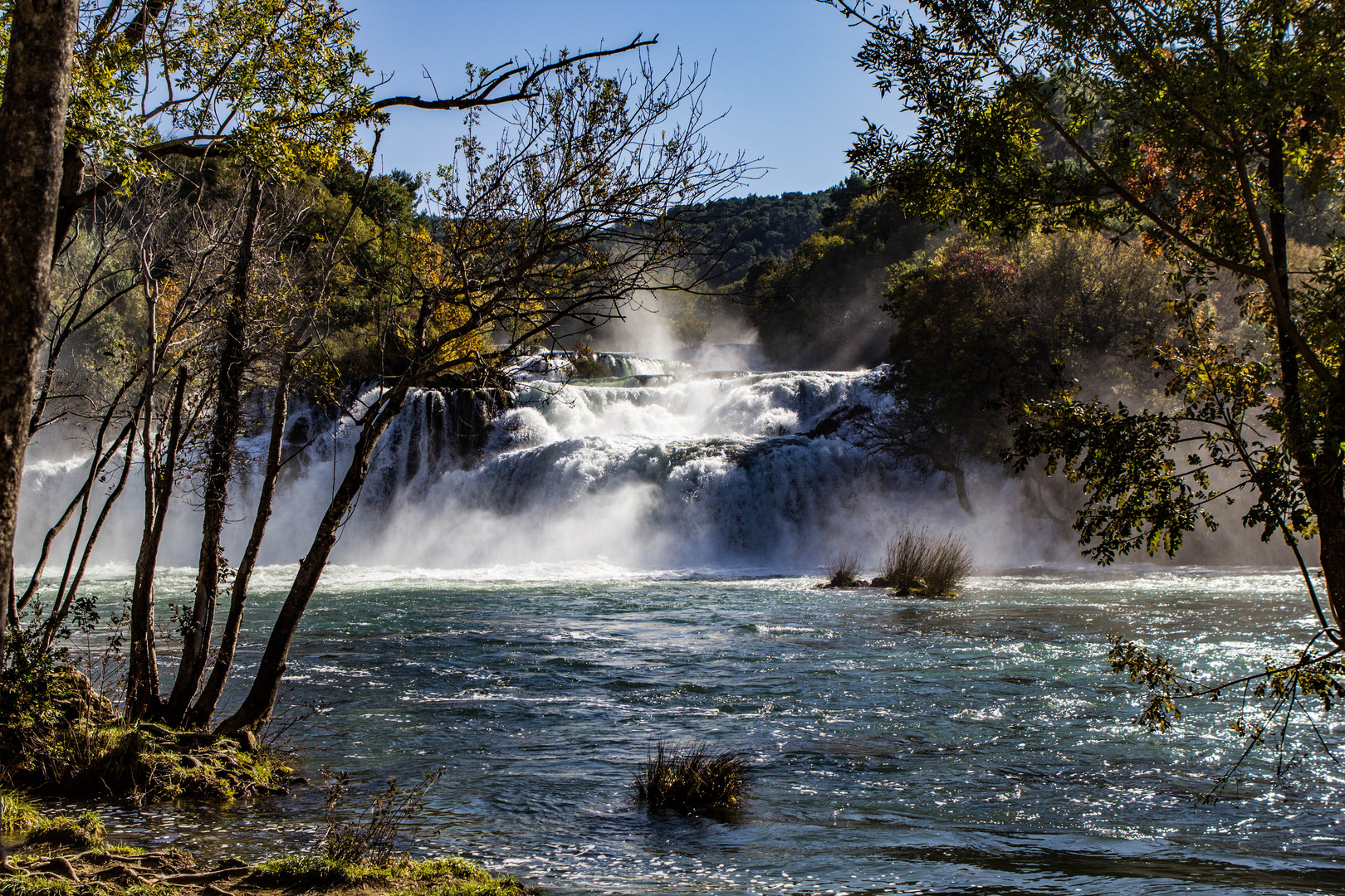 Wasserfall bei schönem Wetter