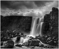 Wasserfall beim Alting in Pingvellir/ Island