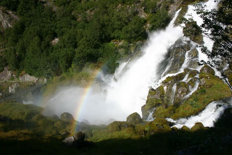 Wasserfall beim Brikdalsbree