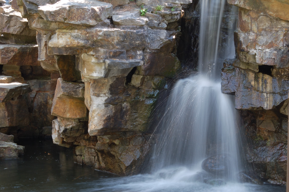 Wasserfall Botanischer Garten