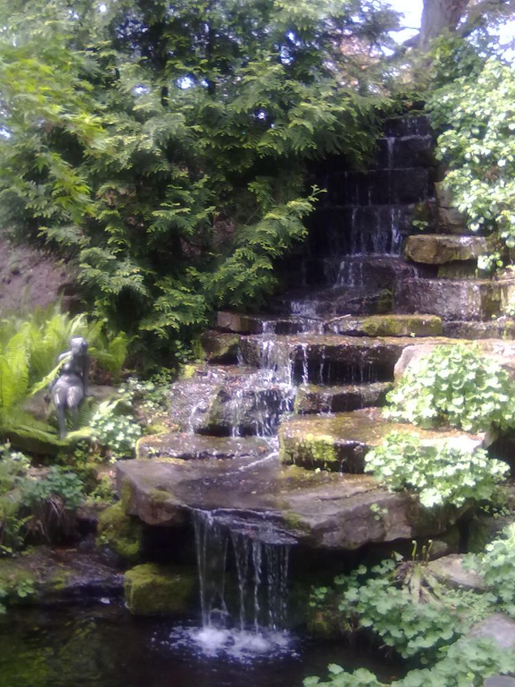 Wasserfall Botanischer Garten Braunschweig Foto Bild Reportage