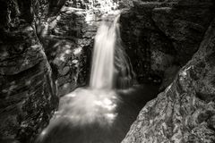 Wasserfall b&w