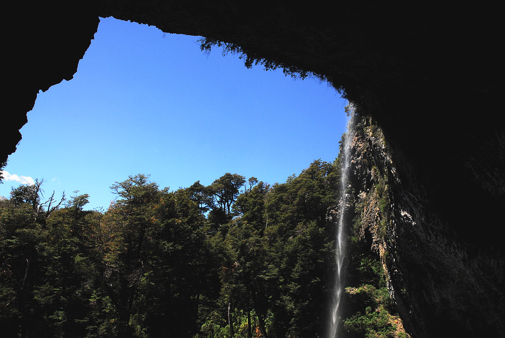 Wasserfall gerahmt