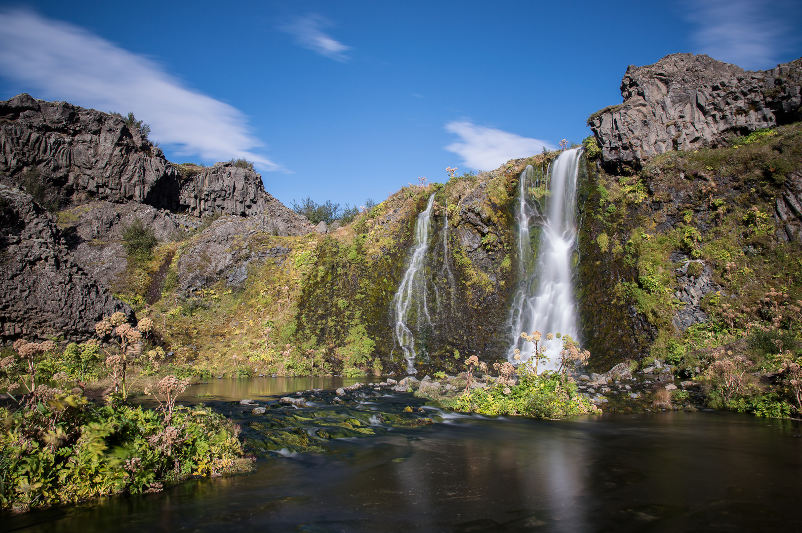 Wasserfall Gjain Island