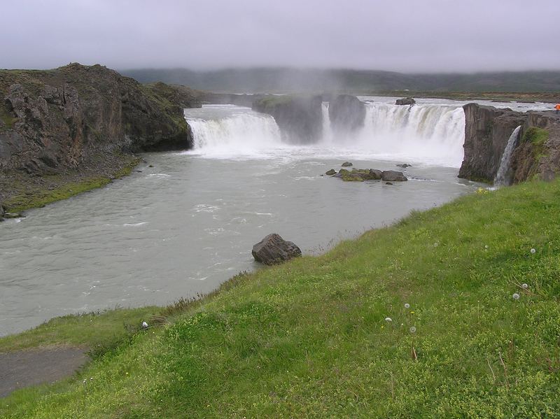 Wasserfall, Godafoss auf Island