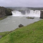 Wasserfall, Godafoss auf Island