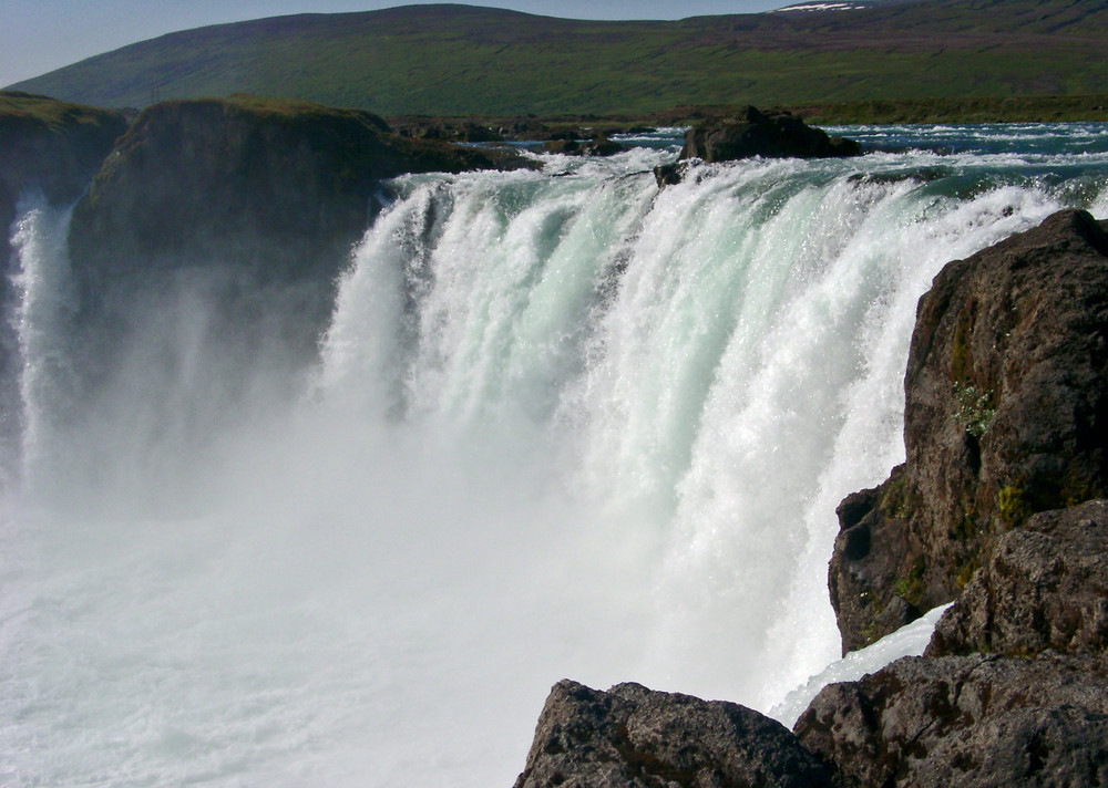 Wasserfall  Godafoss  in Island