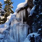 Wasserfall hinter dem Sylvensteinspeicher