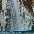 Wasserfall im De Geerdalen, Spitzbergen, Oktober 2013